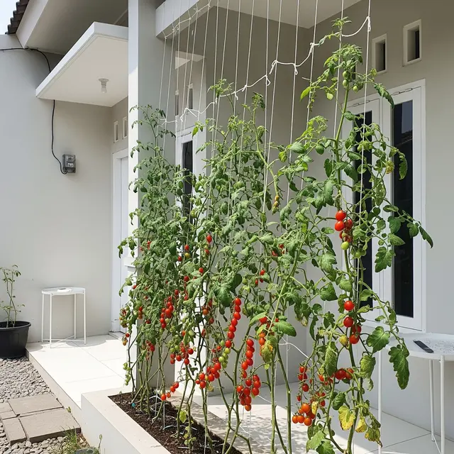 9 Model Teras Rumah dengan Pohon Buah Merambat di Tembok, Solusi Hijau Estetis