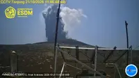 Tanpa Dentuman, Anak Krakatau Tiba-tiba Semburkan Abu Hitam Pekat