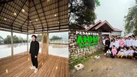 7 Momen Atta Halilintar Tinjau Pembangunan Pesantren, Didampingi Banyak Santri