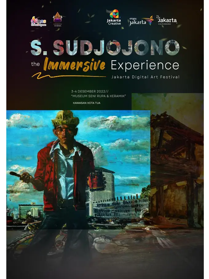 Pengin Lihat Pameran Seni dengan Format Berbeda? Tonton Pertunjukan Video Projection Mapping Lukisan Terkenal S. Sudjojono di Jakarta Digital Art Festival