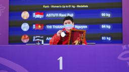 Rani Puji Astuti akhirnya mendapatkan emas pertamanya di 11 th ASEAN Para Games di Hotel Paragon Solo, (1/08/2022).Prestasi tersebut mengangiri penantian Rani meraih medali emas di APG. Pada dua edisi APG sebelumnya di Myanmar (2015) dan Malaysia (2017) mentok di medali perak. (FOTO: Dok. ASEAN Para Sports Federation)