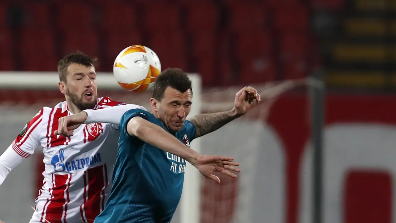 Lawan 10 Orang, AC Milan Bermain Imbang Atas Red Star
