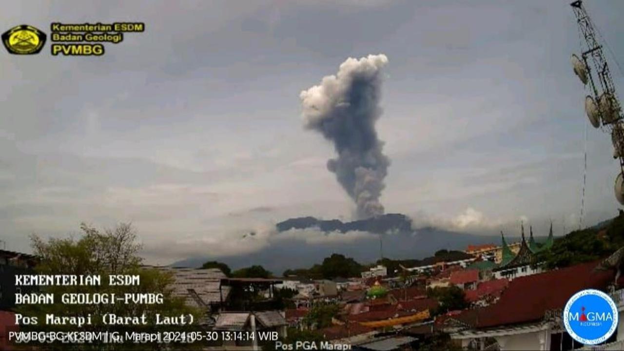 Penjelasan Badan Geologi ESDM Terkait Erupsi Marapi Hari Ini Setinggi 2.000 Meter di Atas Puncak