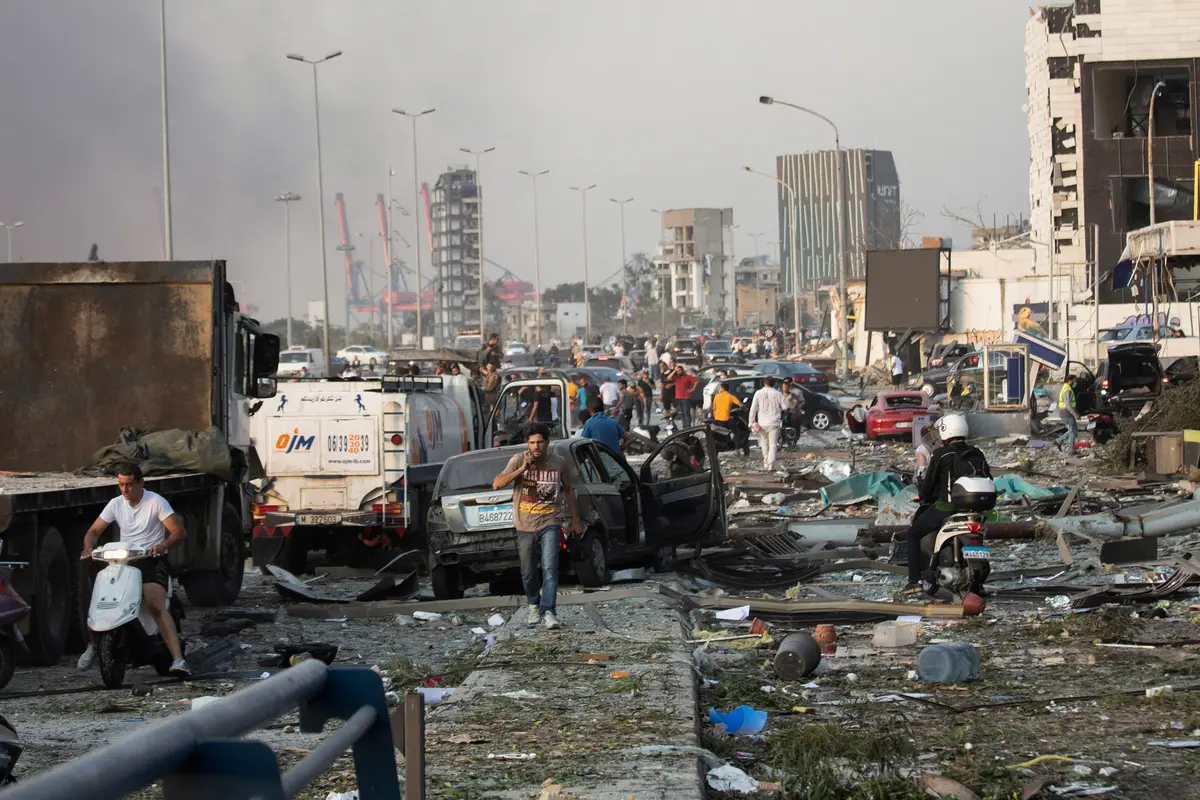 Kondisi di Beirut Lebanon Setelah Ledakan Dahsyat