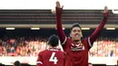 5. Roberto Firmino (Liverpool) - 13 Gol (1 Penalti). (AFP/Oli Scarff)