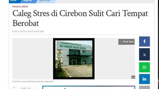 <p>Penelusuran klaim foto RSJ khusus pendukung Prabowo</p>