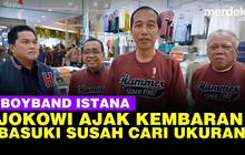 VIDEO: Jokowi Ajak Menteri Kembaran Baju Bergaya ala Boyband