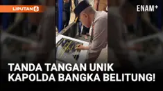 Punya Tanda Tangan Unik, Kapolda Babel Ternyata Sengaja!