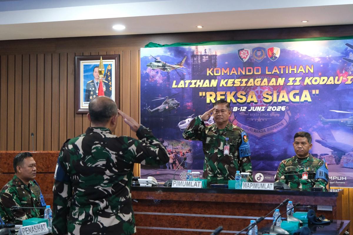 FOTO: Pangkoopsudnas Buka Latihan Reksa Siaga Kodau I 2026