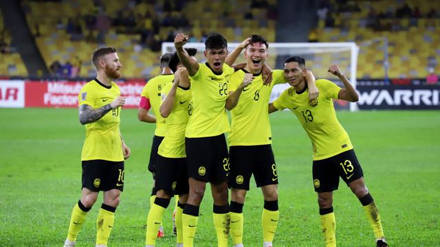 Timnas Malaysia di Piala AFF 2022.