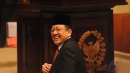 Irman Gusman kembali terpilih sebagai Ketua Dewan Perwakilan Daerah RI 2014-2019 melalui mekanisme voting yang berlangsung di Kompleks Parlemen gedung Nusantara V, Jakarta, (2/10/2014). (Liputan6.com/Helmi Fithriansyah)