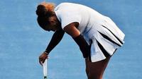 Serena Williams di luar dugaan tersingkir di babak kedua turnamen ASB Classic dari sesama petenis AS, Madison Brengle, Rabu (4/1/2017). (ESPN)