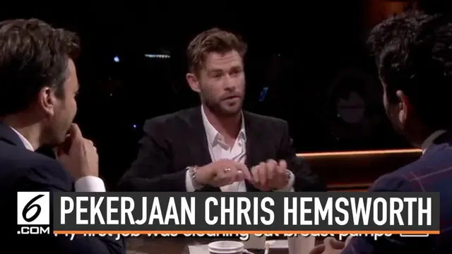 Saat berusia 14 tahun, Chris Hemsworth ternyata sudah bekerja. Tak tanggung-tanggung Chris bekerja sebagai pembersih pompa ASI di sebuah apotek. Pekerjaan pertamanya ini diungkapkan saat Chris tampil di acara The Tonight Show.