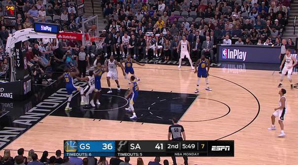 DeMar DeRozan mencatat 26 poin LaMarcus Aldridge menambah dua kali lipat saat Spurs mengalahkan Warriors.