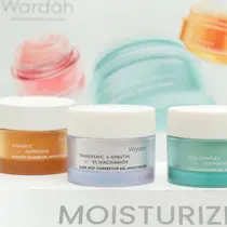 Empat produk gel pelembap terbaru dari Wardah SKINVERSE yang disesuaikan dengan kebutuhan kulit orang Indonesia. (dok. Instagram @wardahbeauty/https://www.instagram.com/p/C7DxnU7rNV9/?igsh=MXV6a3ZnNWdwNDZsbA==/Rusmia Nely)