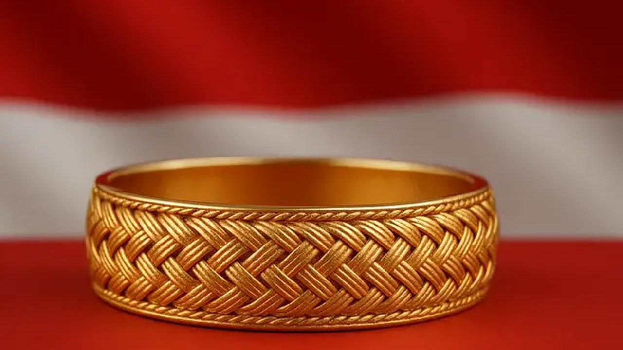 7 Model Gelang Emas yang Cocok Dipakai untuk Upacara Bendera Hari Kemerdekaan 17 Agustus 1945 HUT RI ke-80