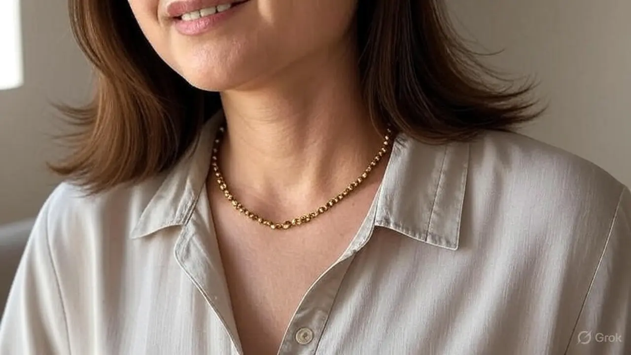 Model Kalung Emas Biji Lada Terbaru/Ilustrasi gambar oleh AI