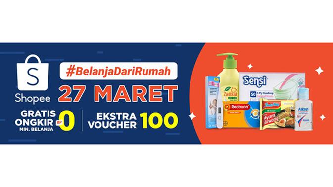 #BelanjaDariRumah di Shopee.