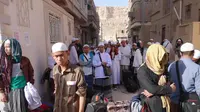 Suasana evakuasi WNI di Yaman. (Twitter/@Portal_Kemlu_RI)