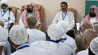 Imam Besar Masjidil Haram saat bertemu Gubernur Sumatera Utara. Foto: (Reza Efendi/Liputan6.com)