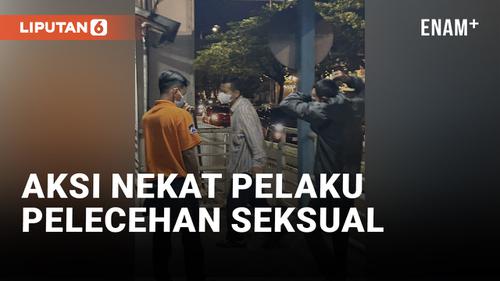 VIDEO: Kabur! Pelaku Pelecehan Seksual Lompat dari Halte Transjakarta