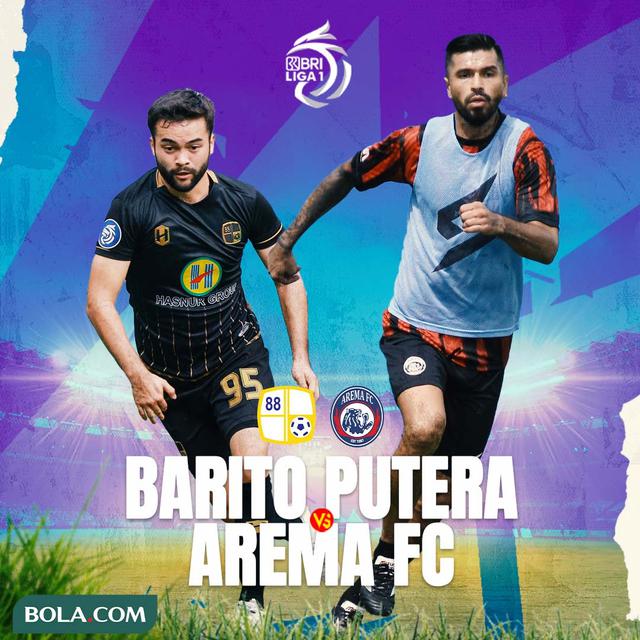 BRI Liga 1 - Duel Antarlini - Barito Putera Vs Arema FC