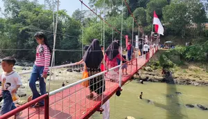 Jembatan Warisan Belanda di Sukabumi Akhirnya Berfungsi Lagi