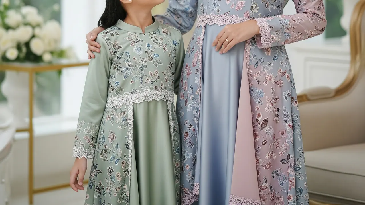 Gamis Couple Ibu dan Anak 2026 (Image by Gemini AI)