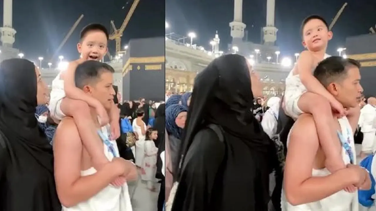 Momen Athar Anak Citra Kirana Ikut Umrah (credit: instagram/citraciki)