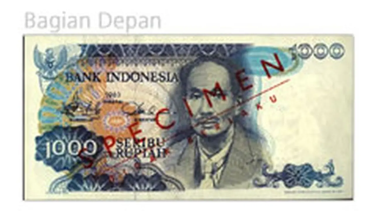 Uang kertas pecahan Rp1.000 Emisi 1980. (Dok Bank Indonesia)