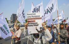 Long March Pejuang Lingkungan di Depan Gedung DPR