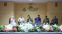 Talkshow kegiatan Duta Baca Indonesia di Universitas Islam Negeri (UIN) Alauddin, Makassar, Rabu (25/10/2023). (Liputan6.com/ Dok Ist)