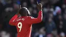 6. Romelu Lukaku (Manchester United) - 13 Gol. (AFP/Oli Scarff)