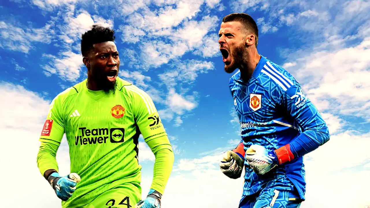Ilustrasi - Andre Onana Vs David de Gea