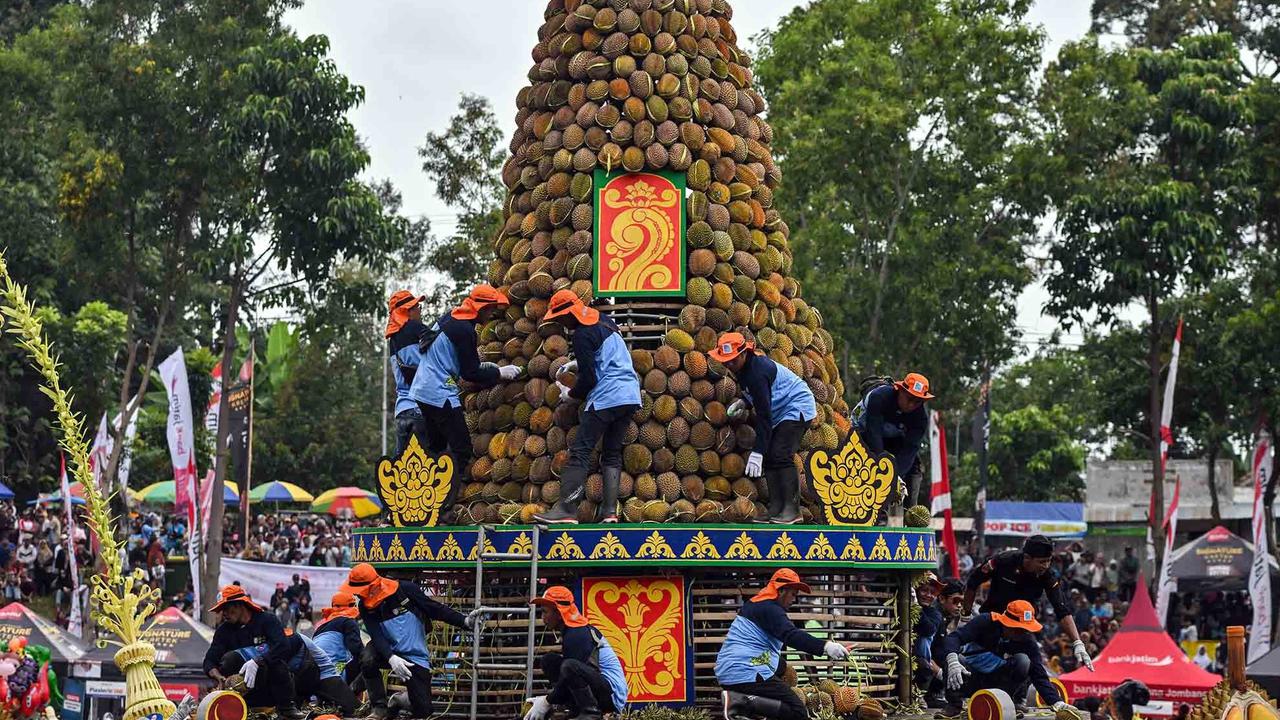 FOTO: Wow! Ribuan Durian Dibagikan Gratis saat Kenduri Durian