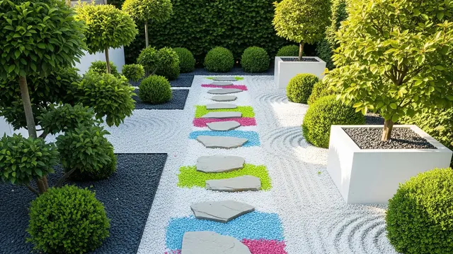 Gambar Desain Taman Belakang Rumah Minimalis (Image by Gemini AI)