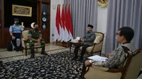 Wapres Maruf Amin menerima kedatangan Panglima TNI Jenderal Andika Perkasa, Rabu (24/11/2021).(Foto: Dokumentasi Setwapres)