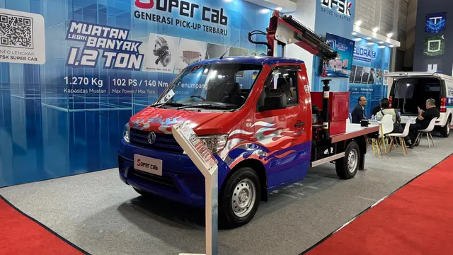 DFSK Gelora E dan Super Cab Mejeng di GIICOMVEC 2026, Tawarkan Mobilitas Niaga Modern (Arief A/Liputan6.com)