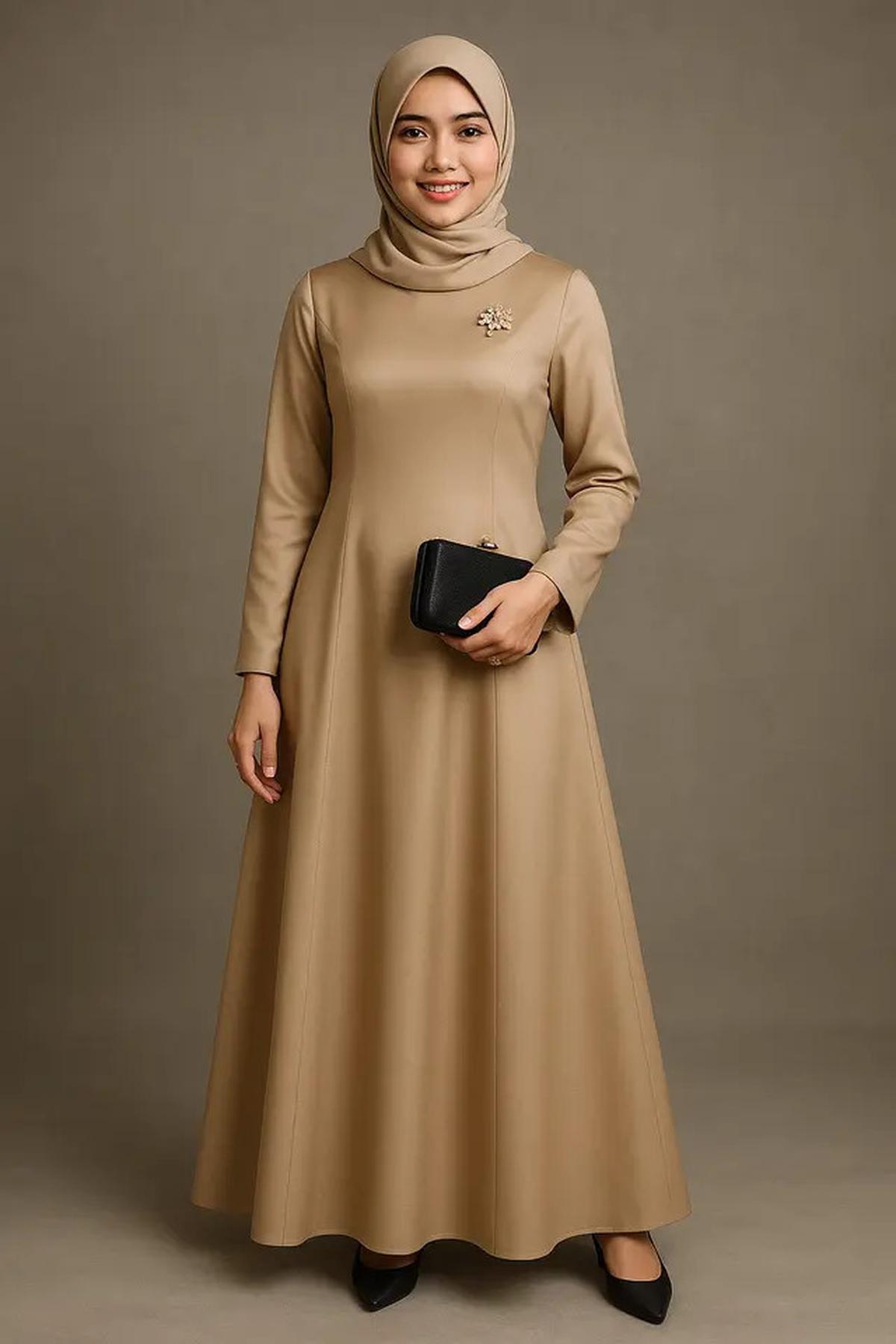 7 Model Gamis Simple untuk Kondangan, Tetap Elegan Tanpa Berlebihan