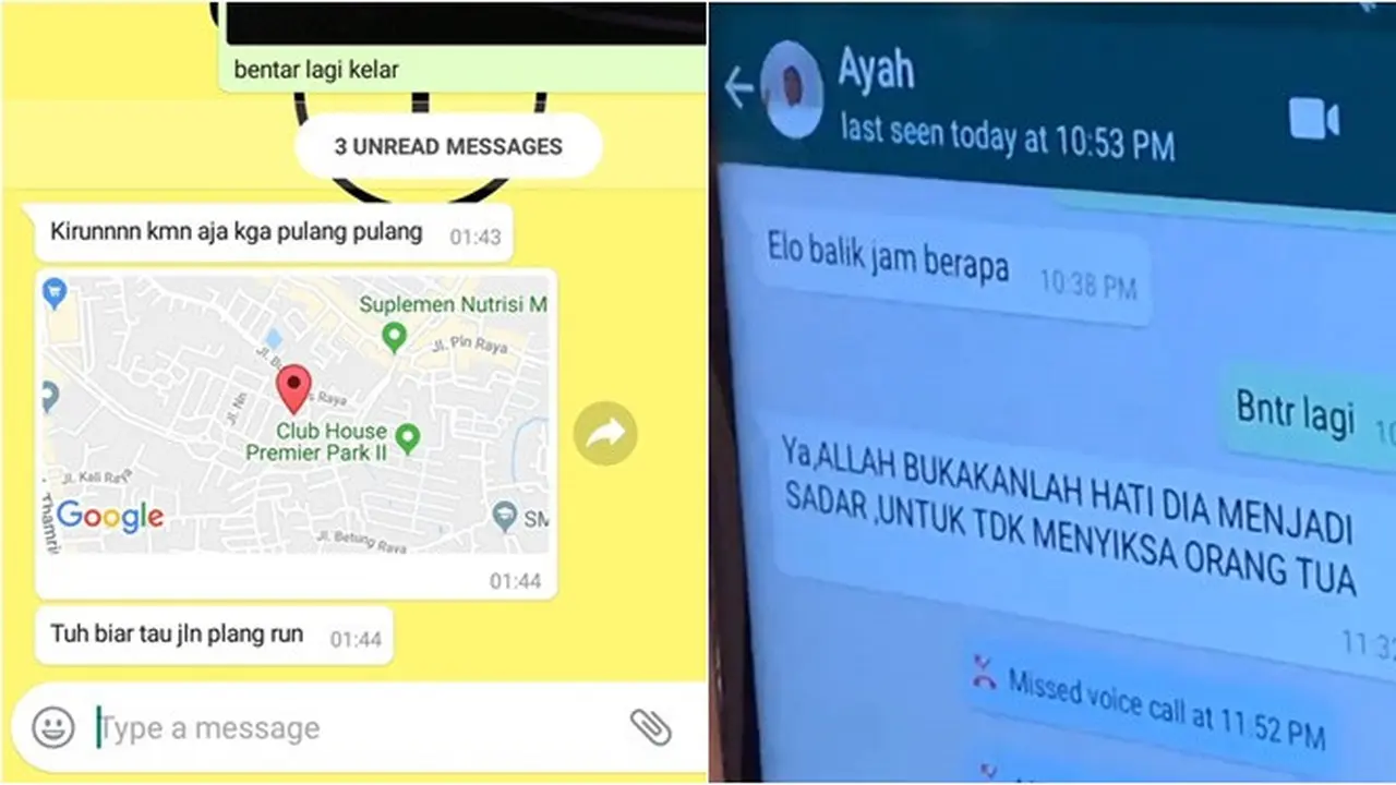 7 Chat Bapak Nyuruh Anak Pulang Ini Kocak, Ada yang Drama