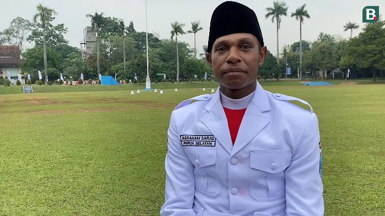 Foto Abraham Sarau, Paskibraka Nasional 2025 asal Papua Selatan