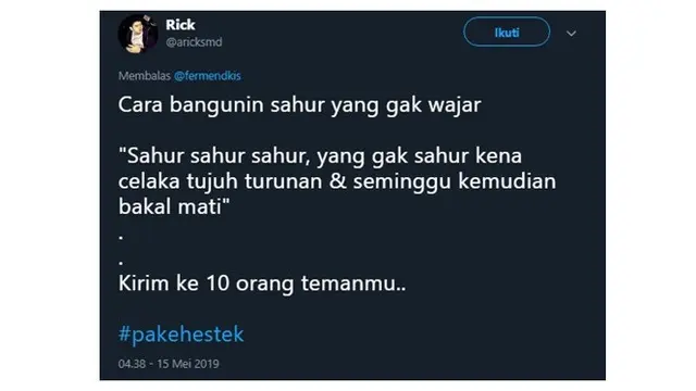 Cara Bangunin Sahur yang Enggak Wajar Versi Netizen