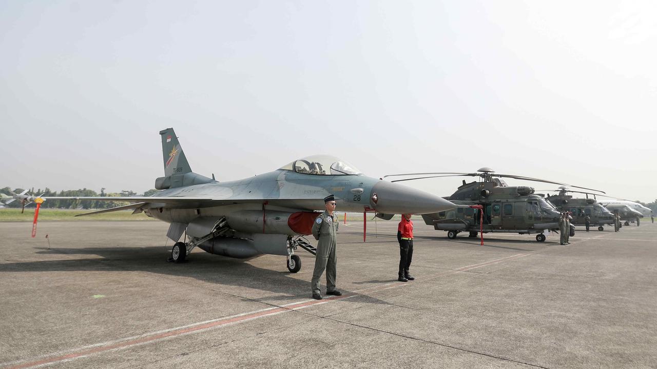 Jet tempur hingga helikopter dengan senapan mesin disiapkan TNI AU untuk amankan pelantikan Prabowo