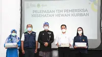 Gubernur Jawa Barat Ridwan Kamil secara langsung melepas Tim Pemeriksa Kesehatan Hewan Kurban sebanyak 1.784 orang