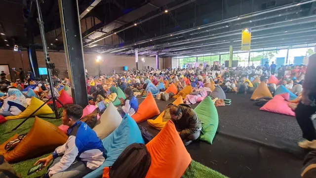 Acara Temu Nasional Pegiat Literasi Digital 2025 yang digelar Kementerian Komunikasi dan Digital di Jakarta, Rabu (17/12/2025).