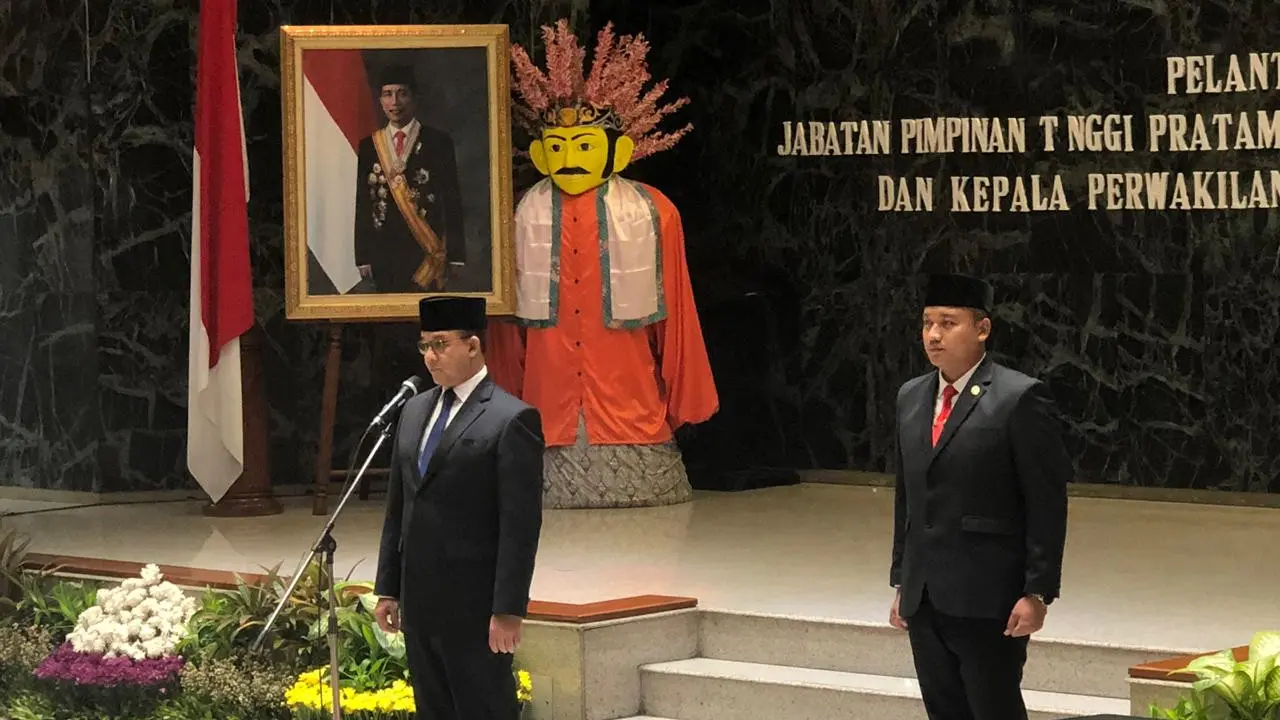 Pelantikan 15 pejabat Pemprov DKI