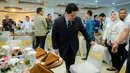 Menteri Pemuda dan Olahraga Republik Indonesia (Menpora RI) periode 2025-2029, Erick Thohir saat menghadiri acara serah terima jabatan yang berlangsung di Auditorium Wisma Kemenpora, Senayan, Kamis (18/09/2025). (Bola.com/Bagaskara Lazuardi)