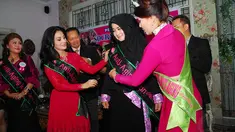 Pipik Dian Irawati dinobatkan menjadi Duta Anti-Aging di Casa Deby Vinski, Pondok Indah, Jakarta, (20/5/14) (Liputan6.com/Miftahul Hayat)