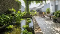 7 Ide Teras Rumah dengan Tanaman Air Tanpa Ikan, Estetik dan Minim Perawatan