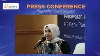 Paparan publik penawaran umum perdana saham (IPO) PT Bank Pembangunan Daerah Sumatera Utara Tbk (BPD Sumut), Senin (9/1/2023) (Foto: Liputan6.com/Pipit I.R)